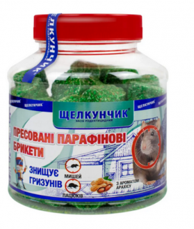 Щелкунчик брикети від гризунів арахіс 320 г - 1