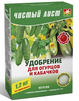 Добриво для огірків та кабачків Чистий Лист 300 г - 1