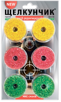 ЩЕЛКУНЧИК БРИКЕТ - Бублик отрута від мишей та пацюків 6 штук (195г) - 1